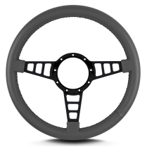 Mark 4 Track GT Black Standard Grip Steering Wheel - Dk Grey