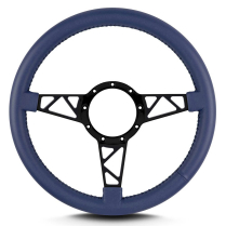 Mark 4 Truss Black Standard Grip Steering Wheel - Blue
