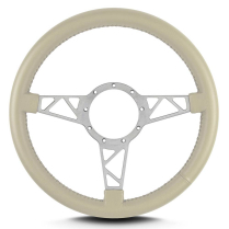 Mark 4 Truss Gray Standard Grip Steering Wheel - Bone