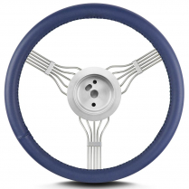 Banjo 15" Steering Wheel w/Flaming River Adapter - Blue
