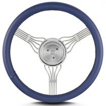 Banjo 15" Steering Wheel with 3 Hole Adapter - Blue