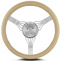 Banjo 15" Steering Wheel with 3 Hole Adapter - Tan