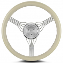 Banjo 15" Steering Wheel with 3 Hole Adapter - Bone