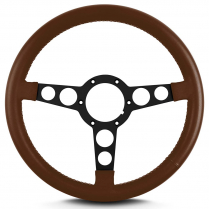 Trans Am 69-81 Pontiac 14" Blk Spoke Steering Wheel- Caramel