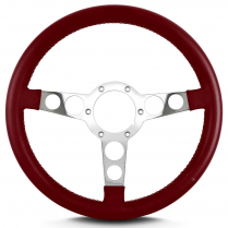 Trans Am 69-81 Pontiac 14" Pol Spoke Steering Wheel Burgundy