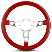 Trans Am 69-81 Pontiac 14" Pol Spoke Steering Wheel- Brt Red
