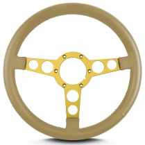 Trans Am 69-81 Pontiac 14" Gold Spoke Steering Wheel - Tan