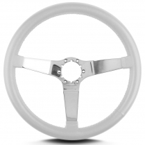 Vette 3 14" Pol Spoke Steering Wheel Stock 6 Hole - White