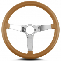 Vette 3 14" Pol Spoke Steering Wheel Stock 6 Hole - Chestnut