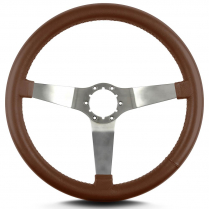 Vette 3 14" Satin Steering Wheel Standard Grip - Caramel