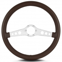 14" SS Steering Wheel, Standard Grip - Brushed