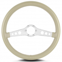 SS Series 14" Steering Wheel Brushed Standard Grip - Bone