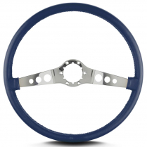 Vette SS 15" Pol Spoke Thin Grip Steering Wheel - Blue