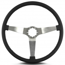 Vette 3 15" Satin Steering Wheel Thin Grip - Black