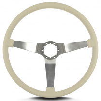 Vette 3 15" Satin Steering Wheel Thin Grip - Bone