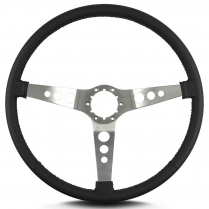 Hot Rod 15" Satin Steering Wheel Thin Grip - Black