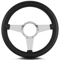 Mark 8 Std 14" Thick Grip Pol Spoke Steering Wheel - Black