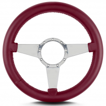 Mark 8 Std 14 Thick Grip Pol Spoke Steering Wheel Burgundy