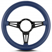 14" Mark 4 Double Slot Steering Wheel, Thick Grip - Black