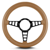 Mark 4 Track GT Black Thick Grip Steering Wheel - Chestnut