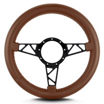 Mark 4 Truss Black Thick Grip Steering Wheel - Caramel
