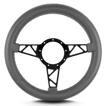 Mark 4 Truss Black Thick Grip Steering Wheel - Dark Grey