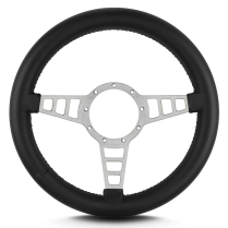 Mark 4 Track GT Gray  Thick Grip Steering Wheel - Black