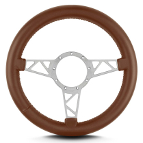 Mark 4 Truss Gray Thick Grip Steering Wheel - Caramel