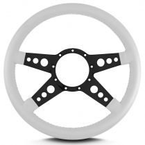 Mark 9 GT 14" with Black Spoke Steering Wheel - White