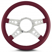 Mark 9 GT 14" with Polished Spoke Steering Wheel - Burgundy