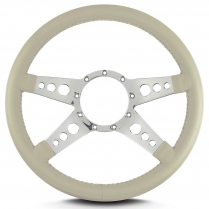 Mark 9 GT 14" with Polished Spoke Steering Wheel - Bone