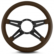 Mark 9 Elegante 14" Steering Wheel w/Black Spoke - Brown