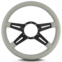 Mark 9 Elegante 14" Steering Wheel w/Black Spoke- Light Grey