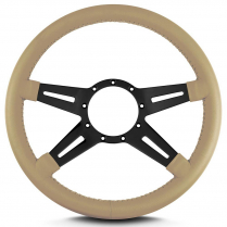Mark 9 Elegante 14" Steering Wheel w/Black Spoke - Tan