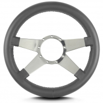 Mark 9 Std 14" Thick Grip Steering Wheel Pol Spoke Dk Grey