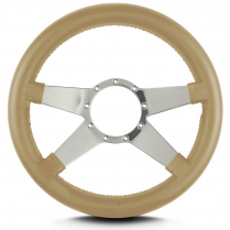 Mark 9 Std 14" Thick Grip Steering Wheel Pol Spoke - Tan