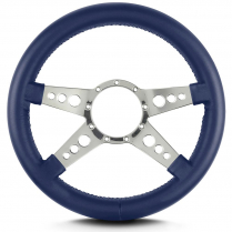 Mark 9 GT 14" Thick Grip Steering Wheel Pol Spoke - Blue