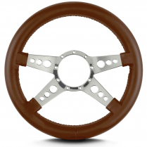 Mark 9 GT 14" Thick Grip Steering Wheel Pol Spoke - Caramel