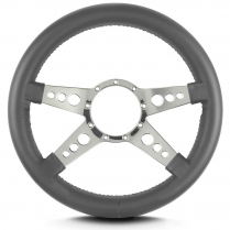 Mark 9 GT 14" Thick Grip Steering Wheel Pol Spoke - Dk Grey