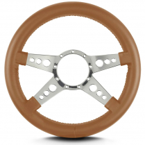 Mark 9 GT 14" Thick Grip Steering Wheel Pol Spoke - Chestnut