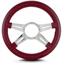 Mark 9 Elegante 14 Thick Grip Steer Wheel Pol Spoke Burgundy