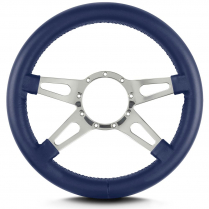 Mark 9 Supreme 14" Thick Grip Steer Wheel Pol Spoke - Blue