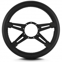 Mark 9 Elegante 14" Thick Grip Steer Wheel Blk Spoke - Black
