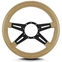 Mark 9 Elegante 14" Thick Grip Steer Wheel Blk Spoke - Tan