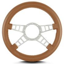 Mark 9 Track GT Gray Thick Grip Steering Wheel - Chestnut