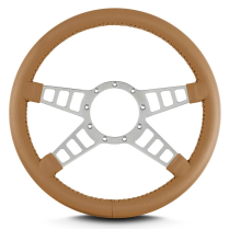 Mark 9 Track GT Gray Standard Grip Steering Wheel - Chestnut