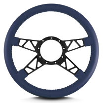 Mark 9 Truss Black Standard Grip Steering Wheel - Blue