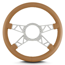 14" Mark 9 Truss Steering Wheel, Standard Grip - Gray