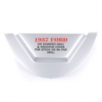 1937 Ford Passenger Car Grill Cover Without Hood Latch