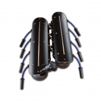 GM LS Coil Covers with Oil Fill Cutout on Pass Side - Black